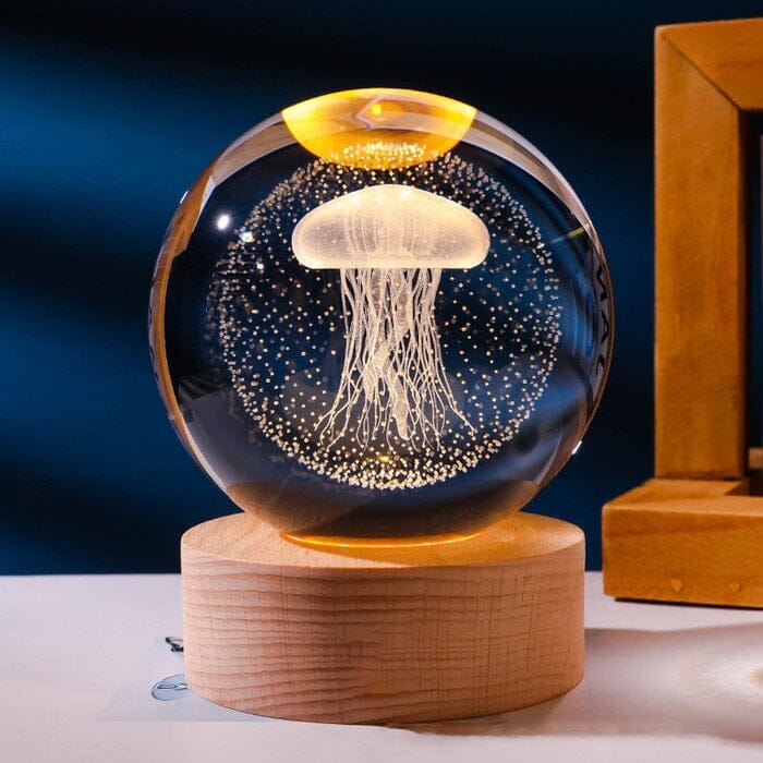 Lampe Décorative Spatiale 3D - Cosmic Glow Casa (Luminária 2) Mascato Shop Méduse Lumière Jaune