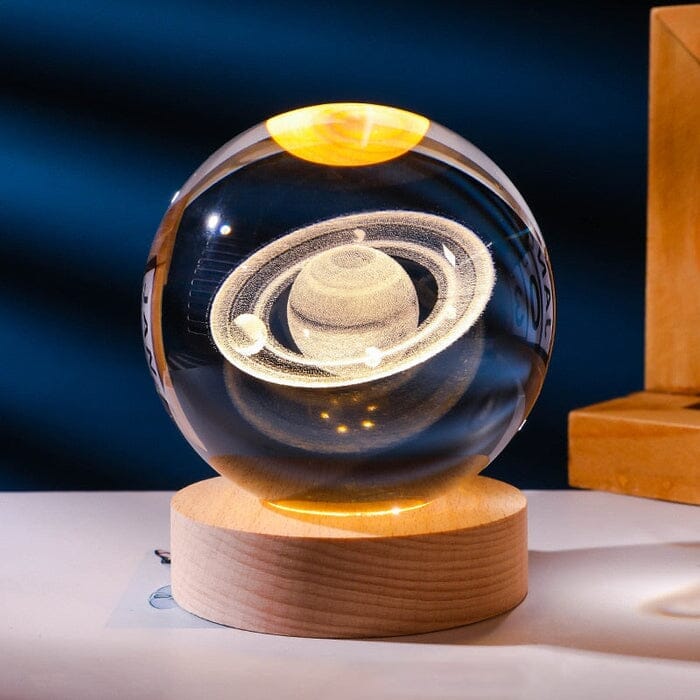 Lampe Décorative Spatiale 3D - Cosmic Glow Casa (Luminária 2) Mascato Shop Saturne Lumière Jaune