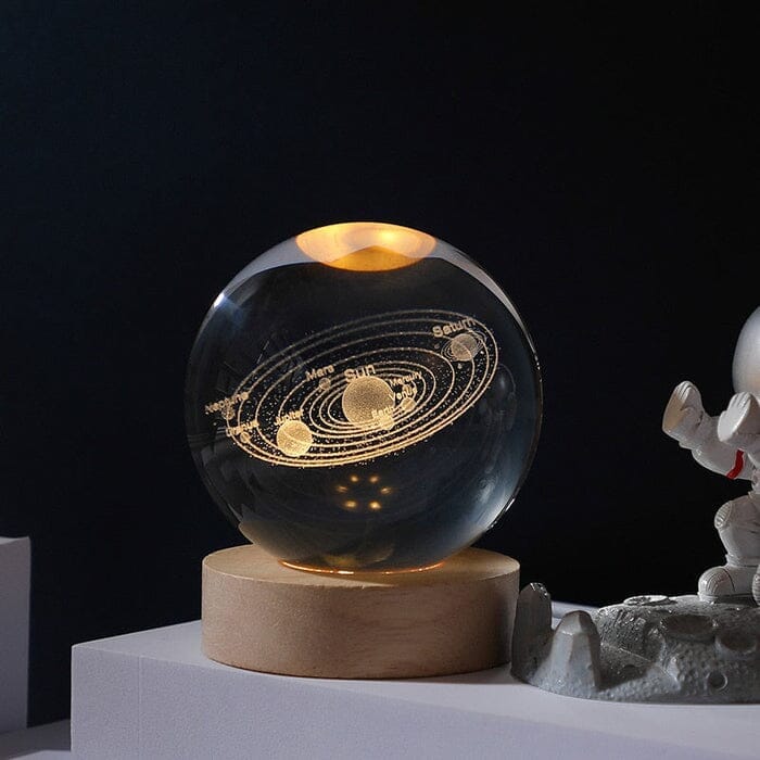 Lampe Décorative Spatiale 3D - Cosmic Glow Casa (Luminária 2) Mascato Shop Système Solaire Lumière Jaune