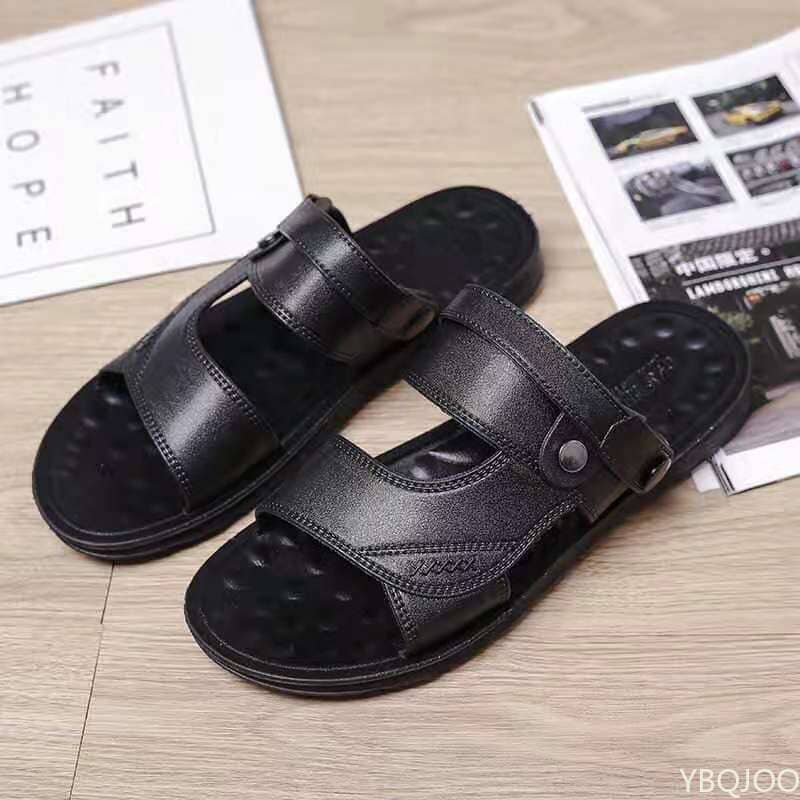 Sandale Orthopédique en Cuir Véritable Calçados (Sandália Masculina 2) Mascato Shop